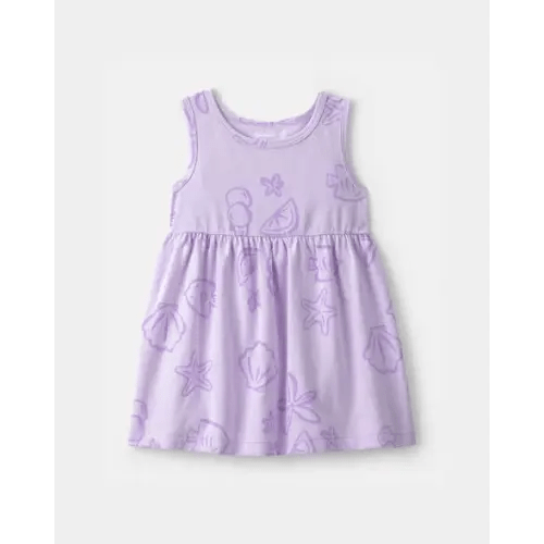 Baby Girl Sea Animal Sleeveless Dress - Purple | Carter's