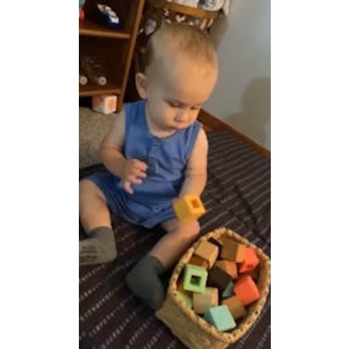 Wood + Silicone Block Set by Bannor Toys