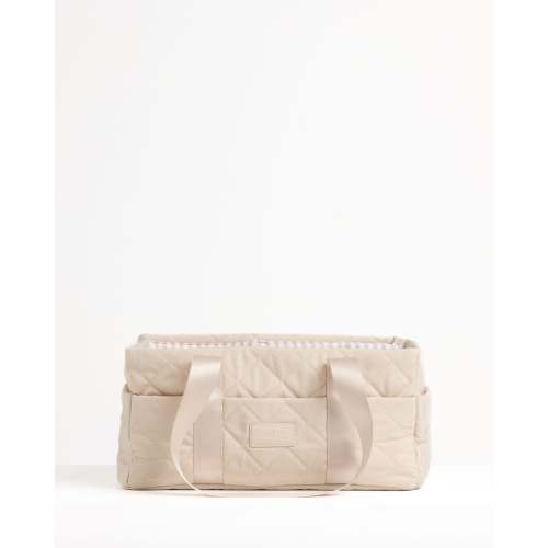 Sand Quilted Nappy Caddy