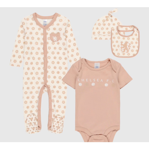 Chelsea 4pc Sleepsuit/Body/Bib & Hat Gift Set