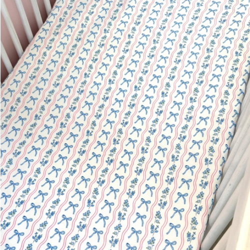Amelia Bow Crib Sheet – In My Jammers