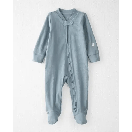 Baby Organic Cotton Sleep & Play Pajamas in Blue - Little Planet | Carter's