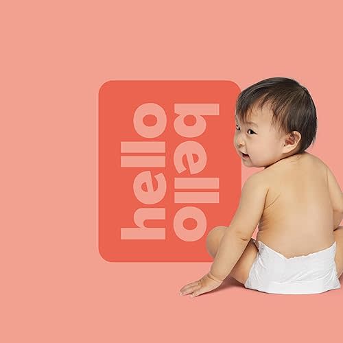 Hello Bello Baby Diapers, Newborn | Extra-Absorbent | Hypoallergenic | Sleepy Sloth | 32 Count, Pack of 4