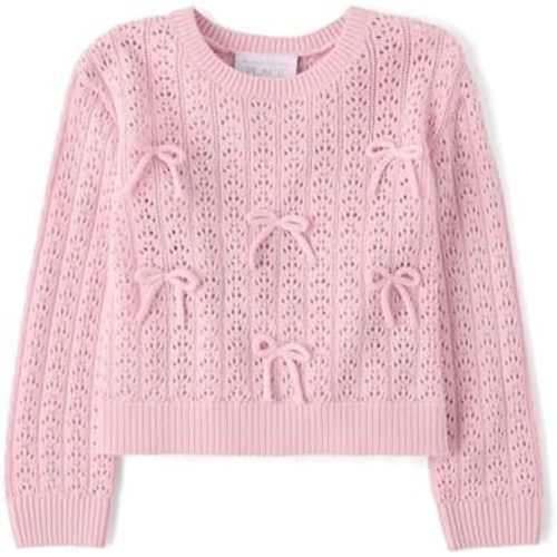 The Children's Place Baby Girls' and Toddler Long Sleeve Crew Neck Pullover Sweater