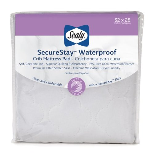 Sealy SecureStay Waterproof Crib Mattress Pad