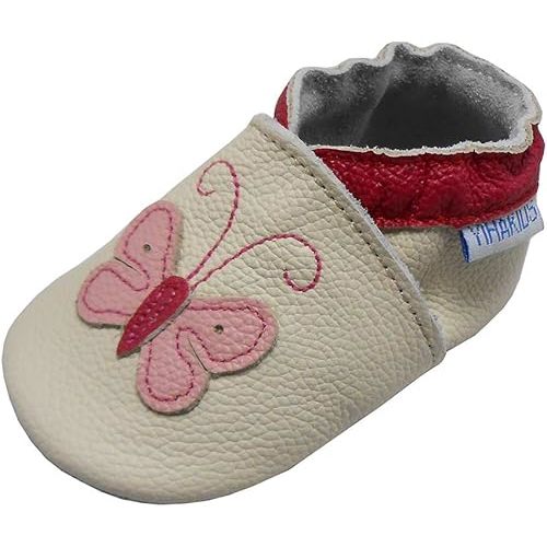 YIHAKIDS Baby Leather Shoes Moccasins Infants Toddler Boys Girls Slippers Slip-on Shoes