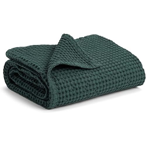 Simka Rose Waffle Swaddle Blanket - Cotton Soft, Breathable for Nursery & Stroller - Gender Neutral Toddler Blanket