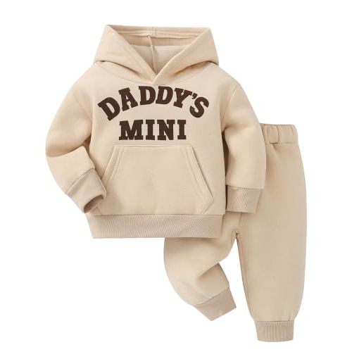 Toddler Baby Boy Fall Clothes Long Sleeve Hoodie Sweatshirts Pants Set Infant Winter Outfits