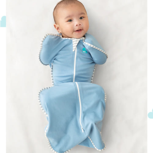 Swaddle Up™ 1.0 TOG Cotton Dusty Blue