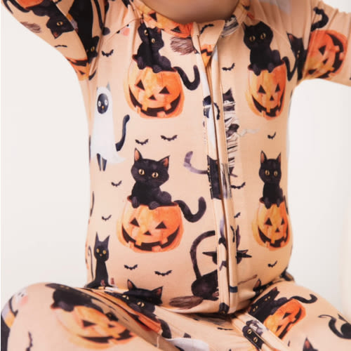 Feline Spooky Convertible Romper