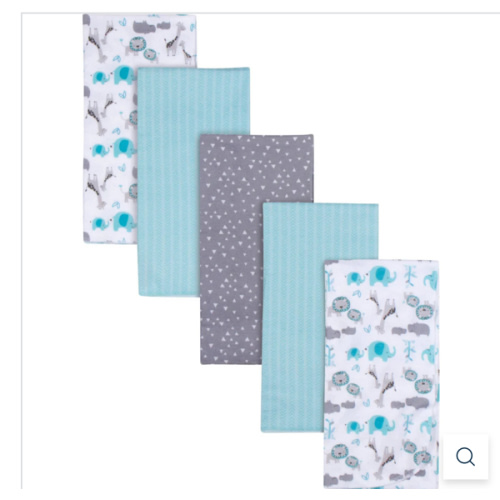 5-Pack Baby Boys Safari Flannel Receiving Blankets – Gerber Childrenswear