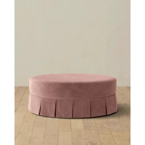Matilda Ottoman - Luster Rosewood Velvet 48W x 19H x 36D