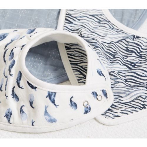 Organic Jack Muslin Drool Bib Set