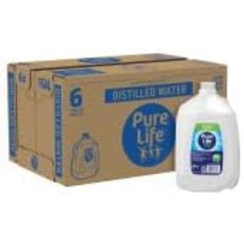 Pure Life Distilled Bottled Water - 1-Gallon Jug - 1 Gallon, 6 Pack