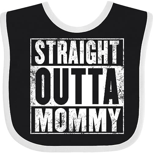 inktastic Straight Outta Mommy Funny Baby Bib