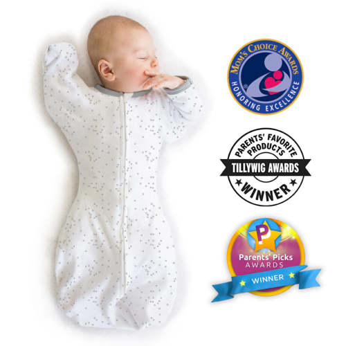 Amazing Baby - Transitional Swaddle Sack - Arms Up 1/2-Length Sleeves – SwaddleDesigns