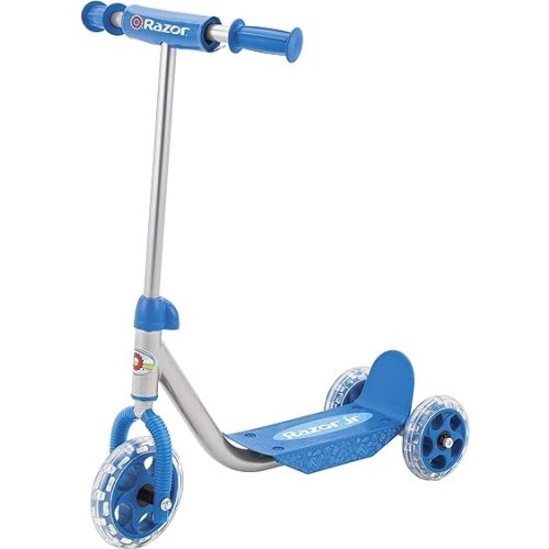 Razor Jr. Lil’ Kick – 3-Wheel Kick Scooter for Younger Children (Ages 3+), Max Rider Weight 44 lb (20 kg)