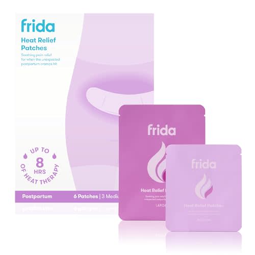 Frida Mom Uterine Recovery Patches, Heating Pad for After Birth Comfort, 8-Hours of Non-Medicated Heat Relief for Cramping, Postpartum Essentials for New Moms