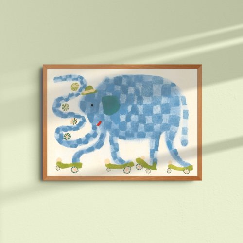 Elephant Skate Print