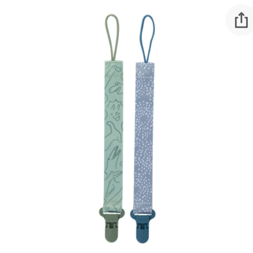 Cloth Pacifier Clip (2 Pack)