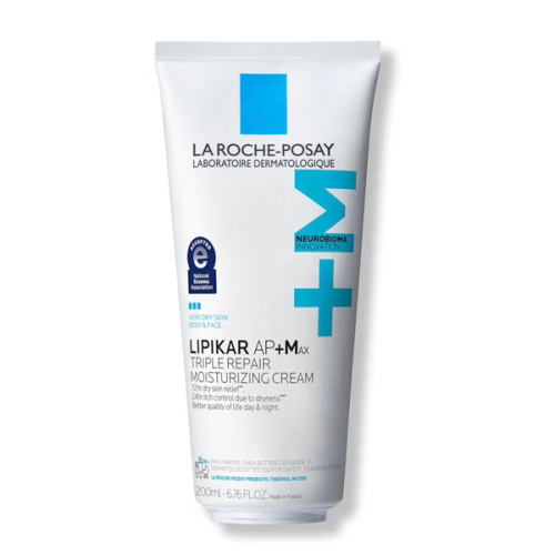 La Roche-Posay Lipikar AP+MAX Triple Repair Moisturizing Body Cream | Face & Body Lotion for Dry Skin with Shea Butter & Niacinamide | Gentle Moisturizer for Very Dry, Rough & Sensitive Skin