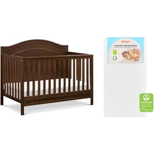 Davinci Charlie 4-in-1 Convertible Baby Crib w/Mattress - Espresso