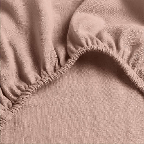 Supersoft Violet Rose 100% Organic Cotton Gauze Baby Bassinet Sheet