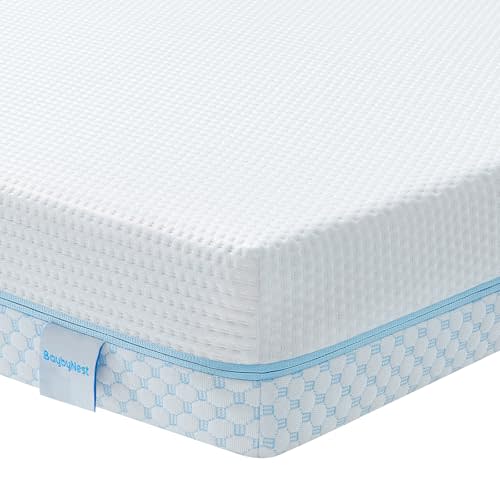 Mini Crib Mattress 38x24x4, Cooling Gel Foam Memory Foam, Temperature Balance Cooling Cover, CertiPUR-US Certified