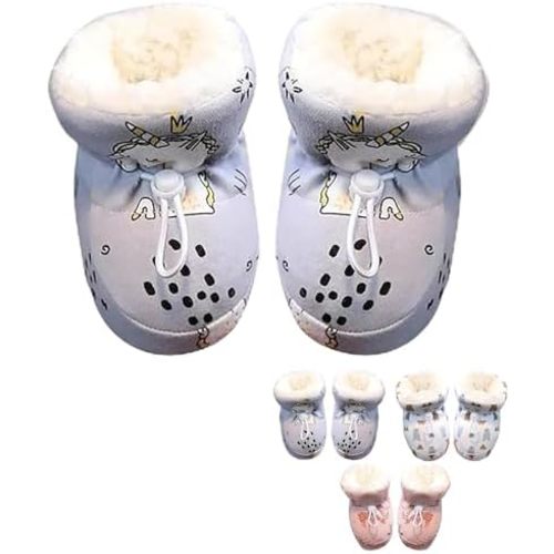 Warm Fur Baby Boots, 2026 New Unisex Cozy Fleece Baby Booties, Winter Snow Anti-Slip Soft Sole Warm Sock Shoes for Infant Toddler Boys and Girls