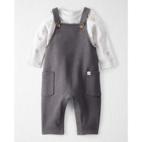 Baby 2-Piece Organic Cotton Overall Set in Bear Print - Little Planet | Carter's
