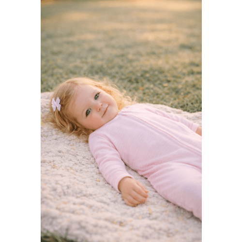 Mini Stripes Pajamas Footie - Pink – Lowcountry Littlewear