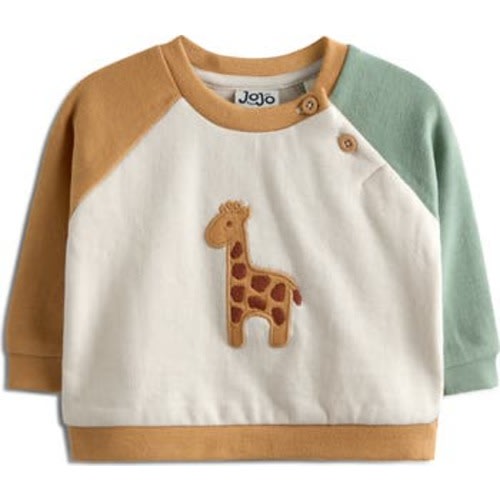 Giraffe Appliqué Sweatshirt & Corduroy Joggers Set