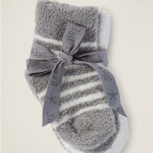 Barefoot Dreams CozyChic Lite® Infant Sock Set- Gray