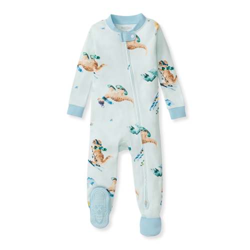 Snow Riding Dinos Organic Cotton Sleeper – Burt's Bees Baby