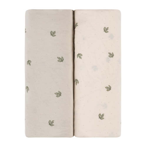 Vintage Leaf Changing Pad Cover | Cradle Sheet Set – Ely's & Co.