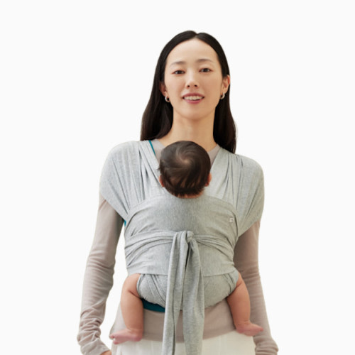 Konny Baby Wrap Carrier Flex SoftBreeze - Melange Grey, XS-XL