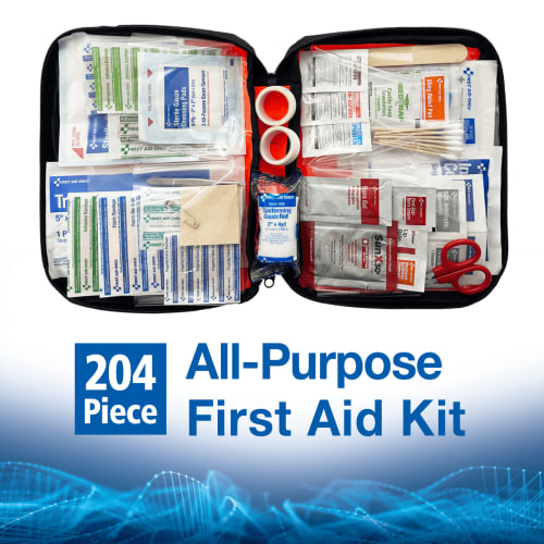 First Aid Only Outdoor Kit for Hiking and Camping, 205 Piece Kit
