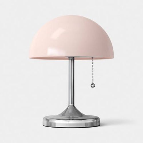 Trend Metal Shade with Chrome Base Table Lamp Pink Metal - Room Essentials™
