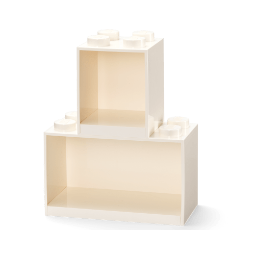 Brick Shelf Set – White