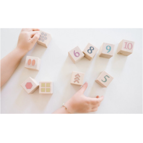 Boho Number + Counting Shape Blocks - Bannor Toys