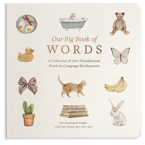 Our Big Book of First Words: A Collection of 100+ Foundational Words for Language Development (Tabitha Paige Children's Book Series)