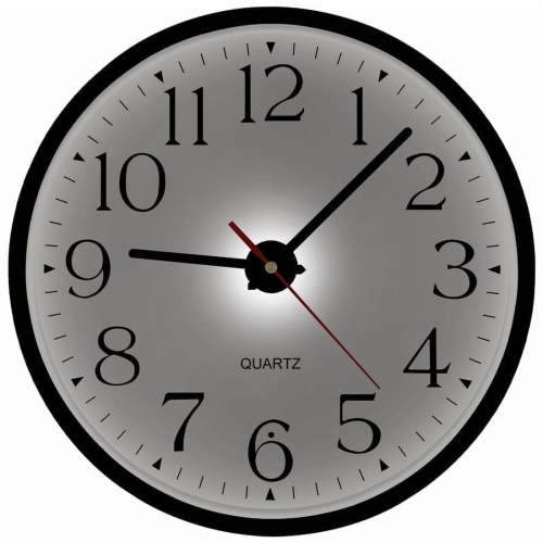 JoFomp Night Light Wall Clocks Battery Operated, 12 Inch Silent LED Light Up Wall Clocks for Living Room Decor, Modern Wall Clock for Bedroom Night Glow, Illuminated Clock with Auto-Dimming/USB Cable