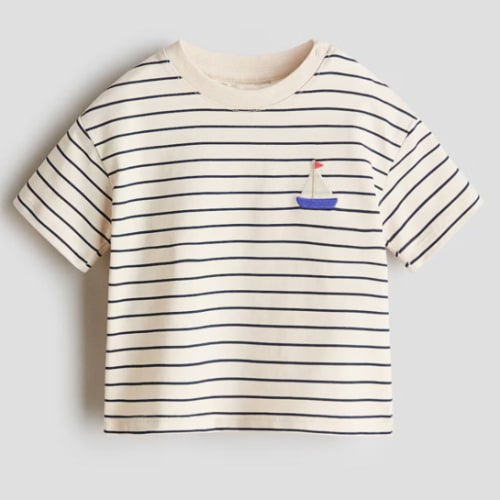 EMBROIDERED-DETAIL T-SHIRT