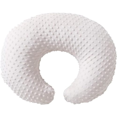 ESEN Nursing Pillow and Body Positioner for Breast Feeding and Bottle Feeding, Ultra Soft Baby Breastfeeding Pillows with Removable Nursing Pillow Cover for More Support for Mom and Baby (Beige)