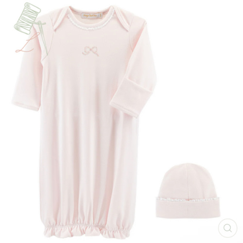 Pretty Bows Conversion Gown with Lace Trim & Hat Set