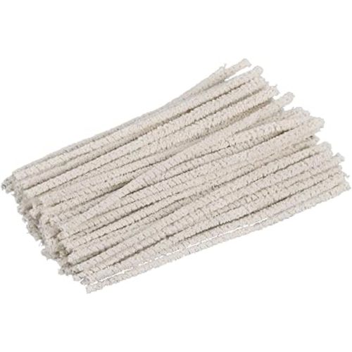 100 Pieces of 6-Inch Conical Pipe Cleaner, Made of Pure Cotton, Used for Removing Tar, Resin, and Dust
