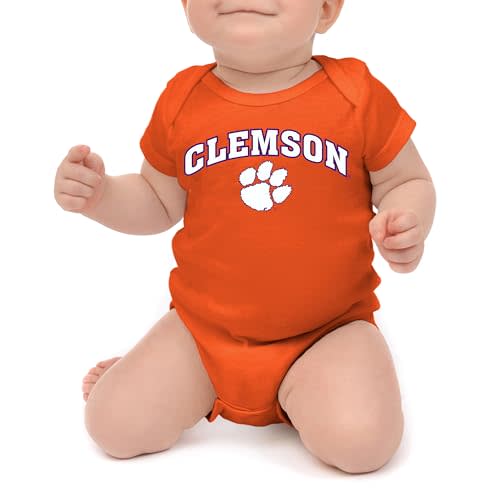 Little King NCAA Infant Romper-Arch Team Logo-100% Soft Cotton-Sizes 0-3M 6M 12M 18M