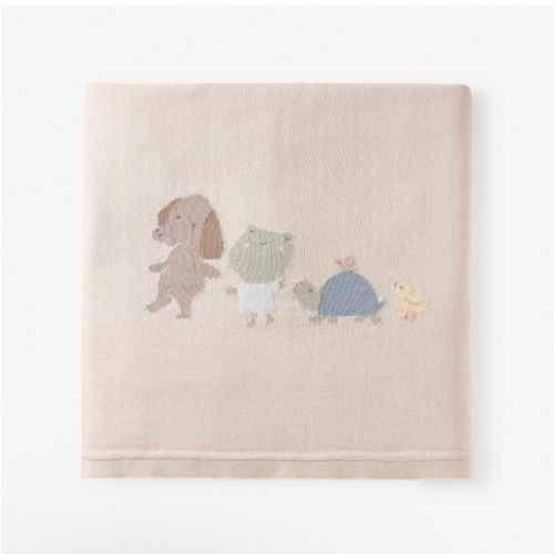 Pond Friends Cotton Knit Blanket – Elegant Baby
