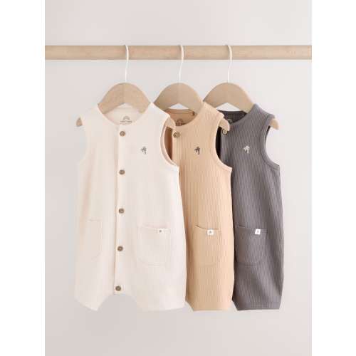 Grey Vest Jersey Baby Romper