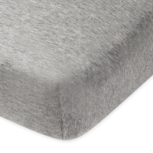 HonestBaby unisex-baby Fitted Crib Sheets Set Standard Mattress, 100% Organic Cotton Baby Boys, Girls, Neutral, 1 Pack - Black, One Size